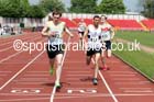 Alan Piggford (New Marske) wins the senior mens 800 metres from Gregory Jayasuriya (Middlesbrough) at the North Eastern Championships, Gateshead International Stadium.  Photos: David T. Hewitson/Sports for All Pics